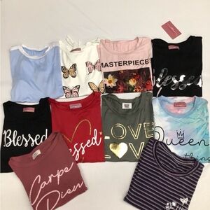 Graphic & fashion Shirt Lot 10pcs Bundle all NEW